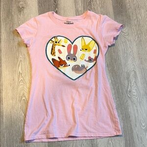 Disney Zootopia Pink Short Sleeve Shirt